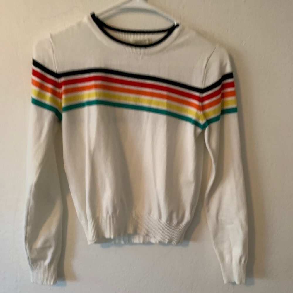 Light White Cropped Sweater